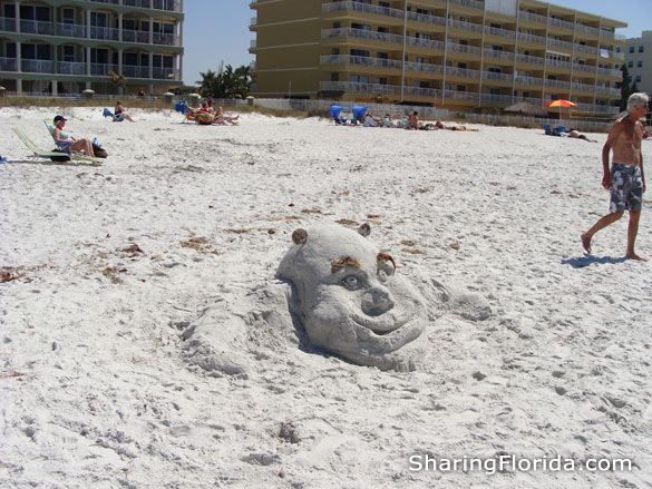 Shrek Sand Sculpture